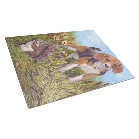 CAROLINES TREASURES Carolines Treasures PPP3016LCB Beagle Hunter Hunted Glass Cutting Board - Large PPP3016LCB